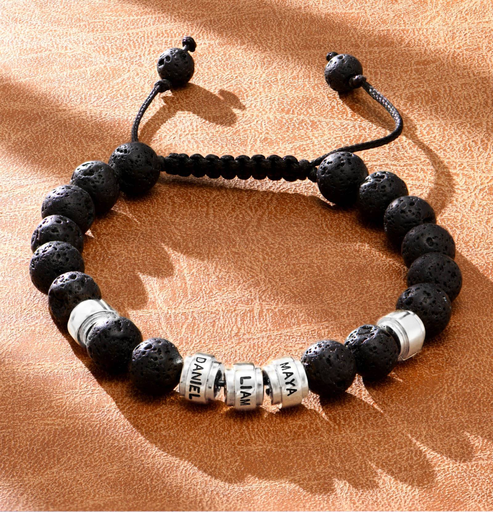 Lavastein Herrenarmband Lavastein Herrenarmband
