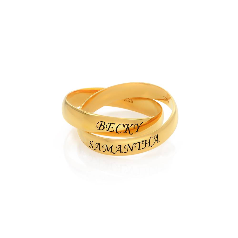 Charlize russischer 2-Band-Ring - Vergoldet-2 Charlize russischer 2-Band-Ring - Vergoldet-2 Produktfoto