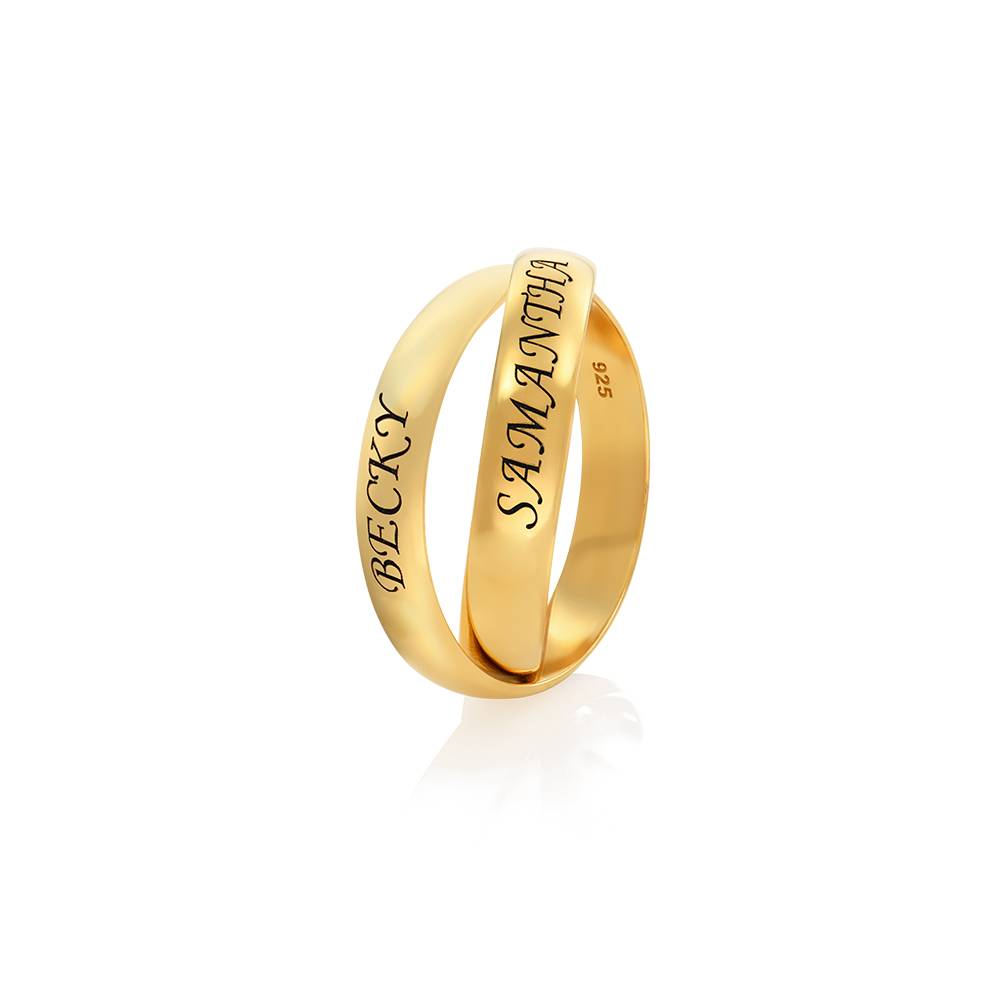 Charlize russischer 2-Band-Ring - Vergoldet-1 Charlize russischer 2-Band-Ring - Vergoldet-1 Produktfoto