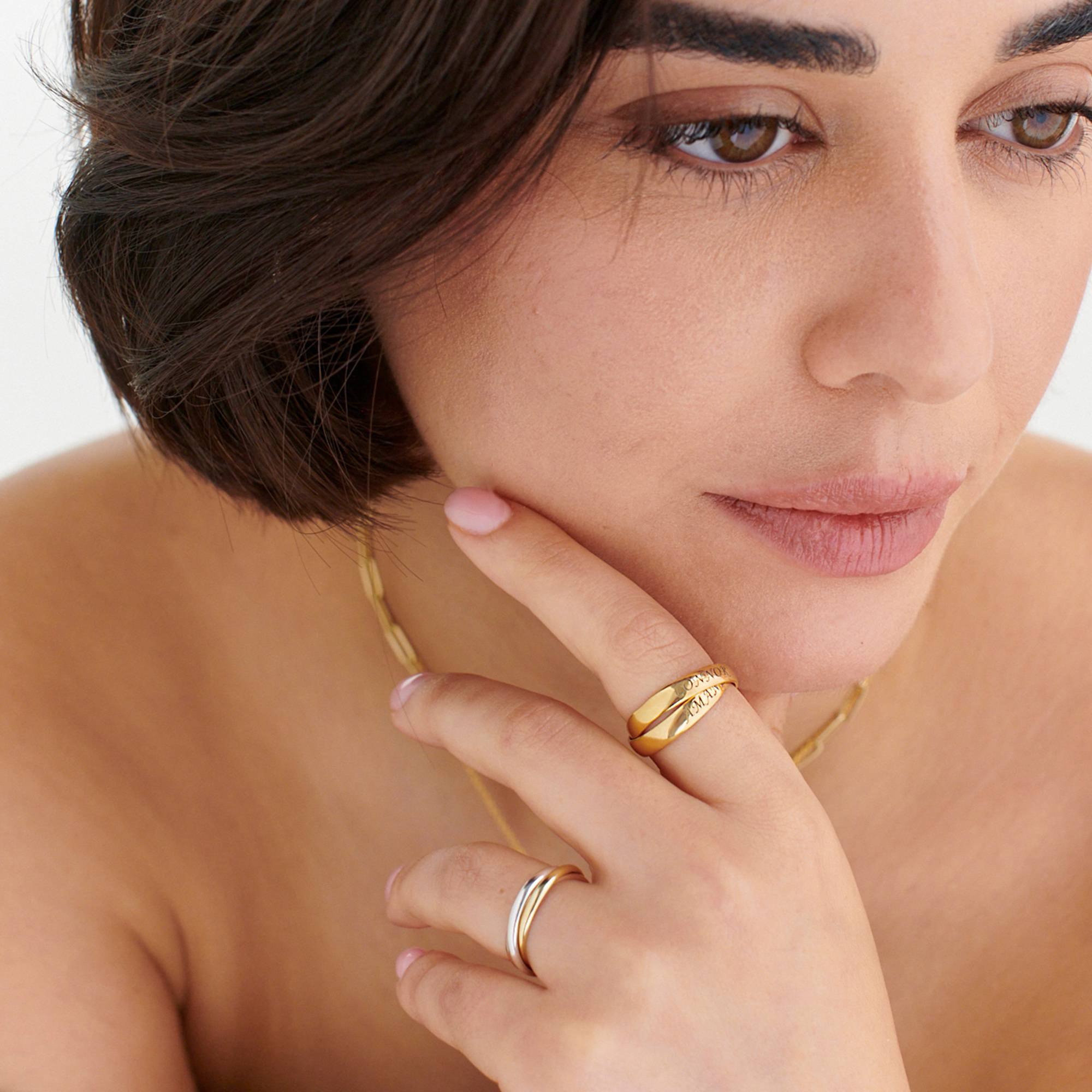 Charlize russischer 2-Band-Ring - Vergoldet-3 Charlize russischer 2-Band-Ring - Vergoldet-3 Produktfoto