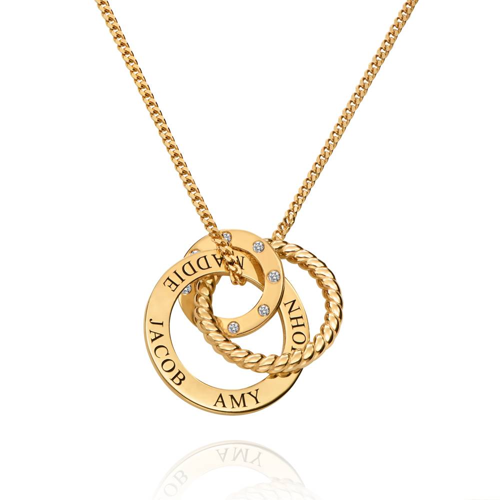 Alta gravierte Halskette mit Diamanten - Gold - in Vergoldung-4 Alta gravierte Halskette mit Diamanten - Gold - in Vergoldung-4 Produktfoto