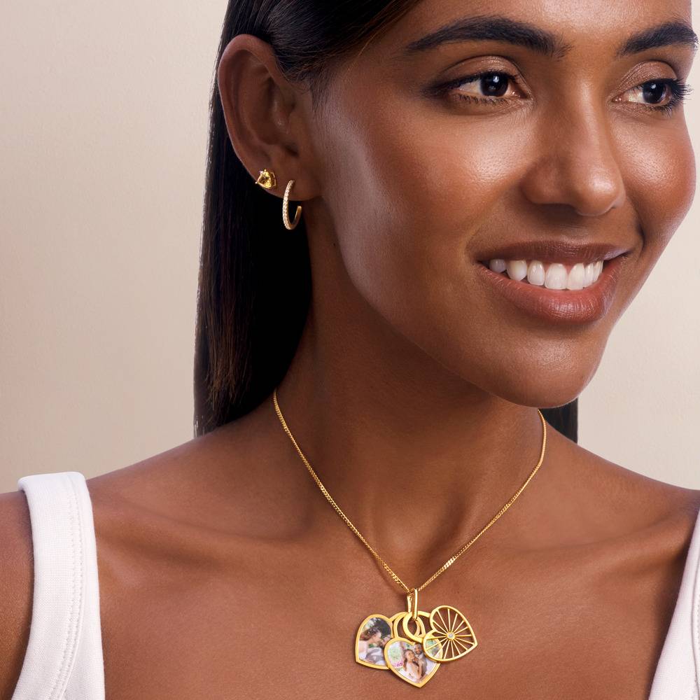 Amorette Foto-Anhänger Halskette mit Diamanten - Gold-Vermeil-6 Amorette Foto-Anhänger Halskette mit Diamanten - Gold-Vermeil-6 Produktfoto