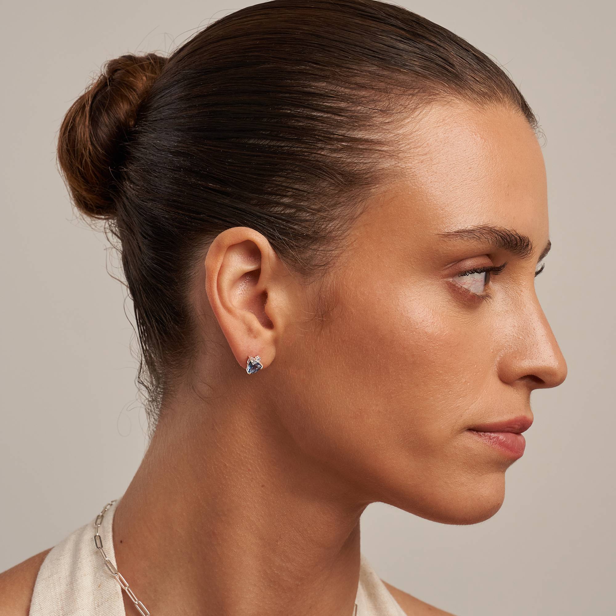 Aurora Geburtsstein-Ohrstecker - 925er Sterlingsilber-3 Produktfoto