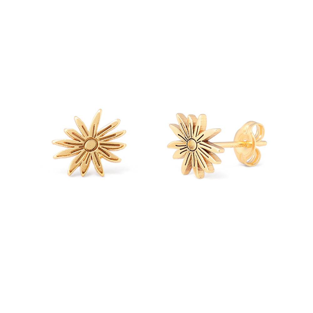 Blühende Geburtsblume Ohrstecker - vergoldetes Sterlingsilber-4 Blühende Geburtsblume Ohrstecker - vergoldetes Sterlingsilber-4 Produktfoto
