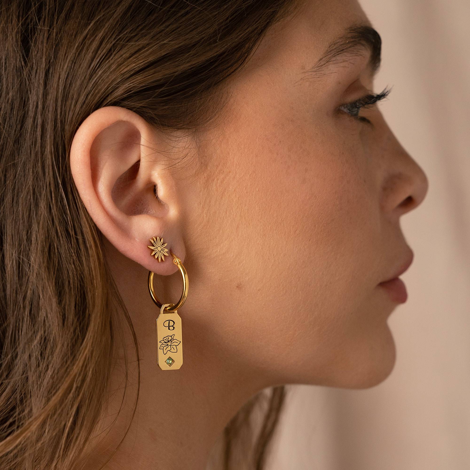 Blühende Geburtsblume Ohrstecker - Gold-Vermeil-4 Blühende Geburtsblume Ohrstecker - Gold-Vermeil-4 Produktfoto