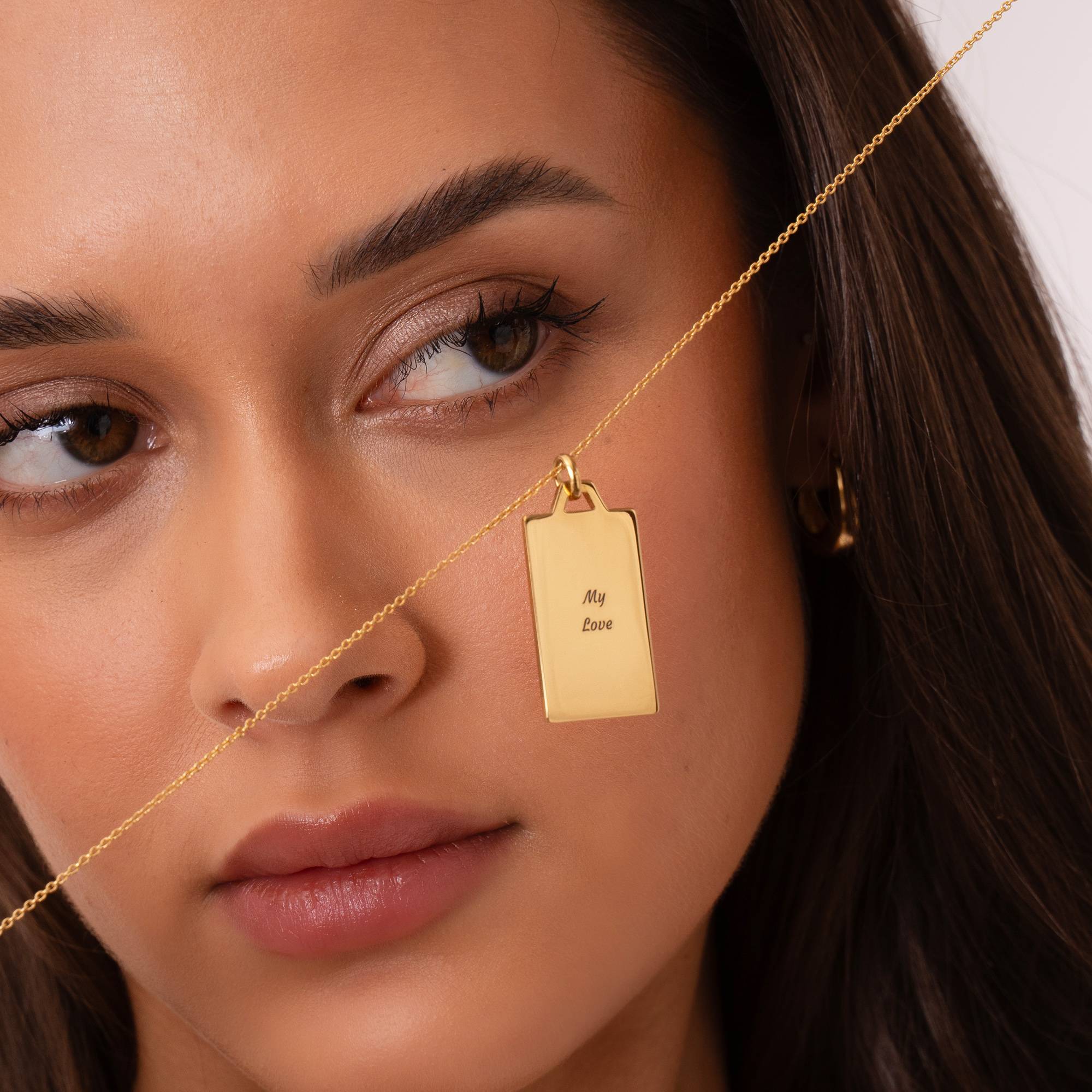 Himmlische Mutterperle personalisierte Halskette - Gold-Vermeil-1 Himmlische Mutterperle personalisierte Halskette - Gold-Vermeil-1 Produktfoto
