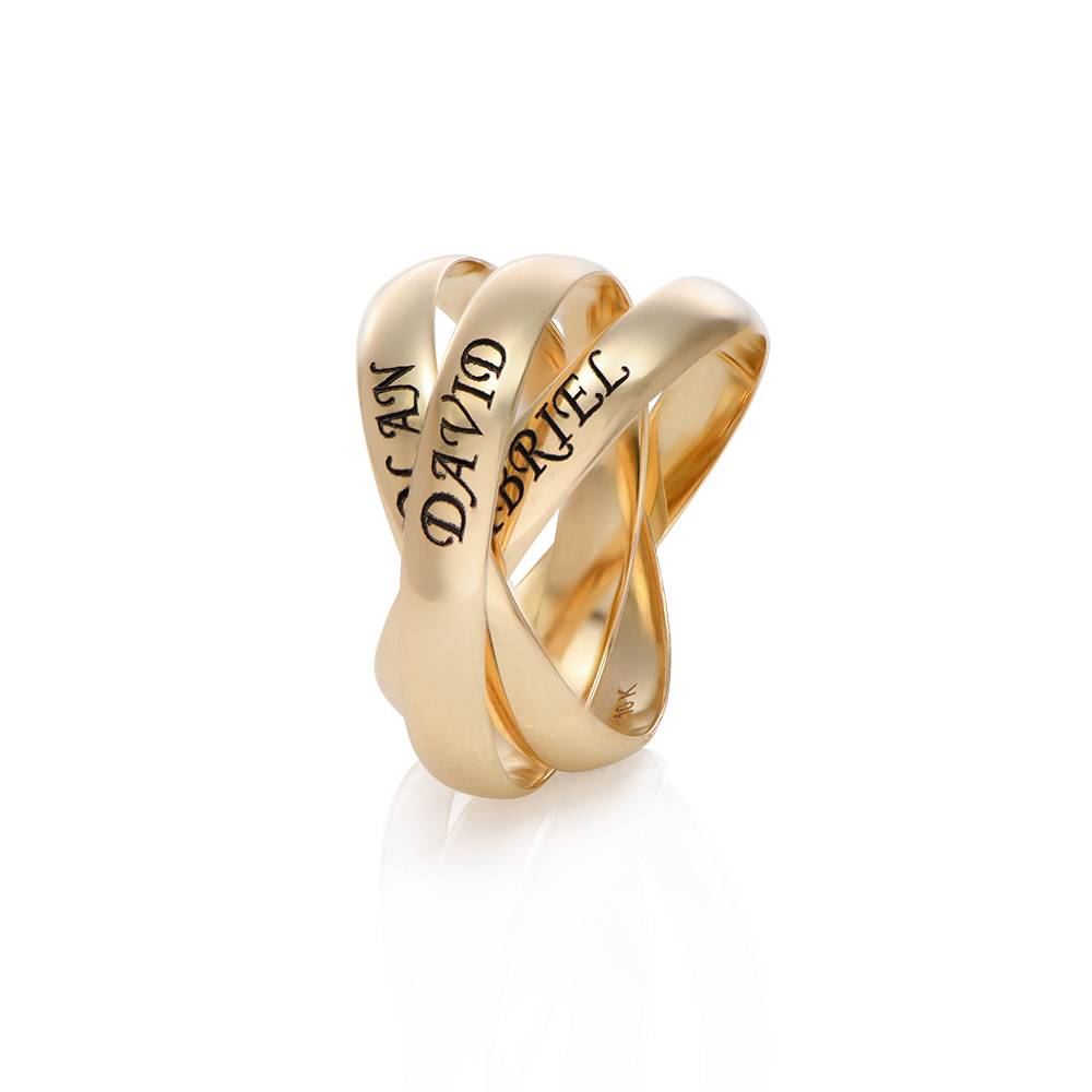 Charlize russischer Ring - 417er Gelbgold-4 Produktfoto