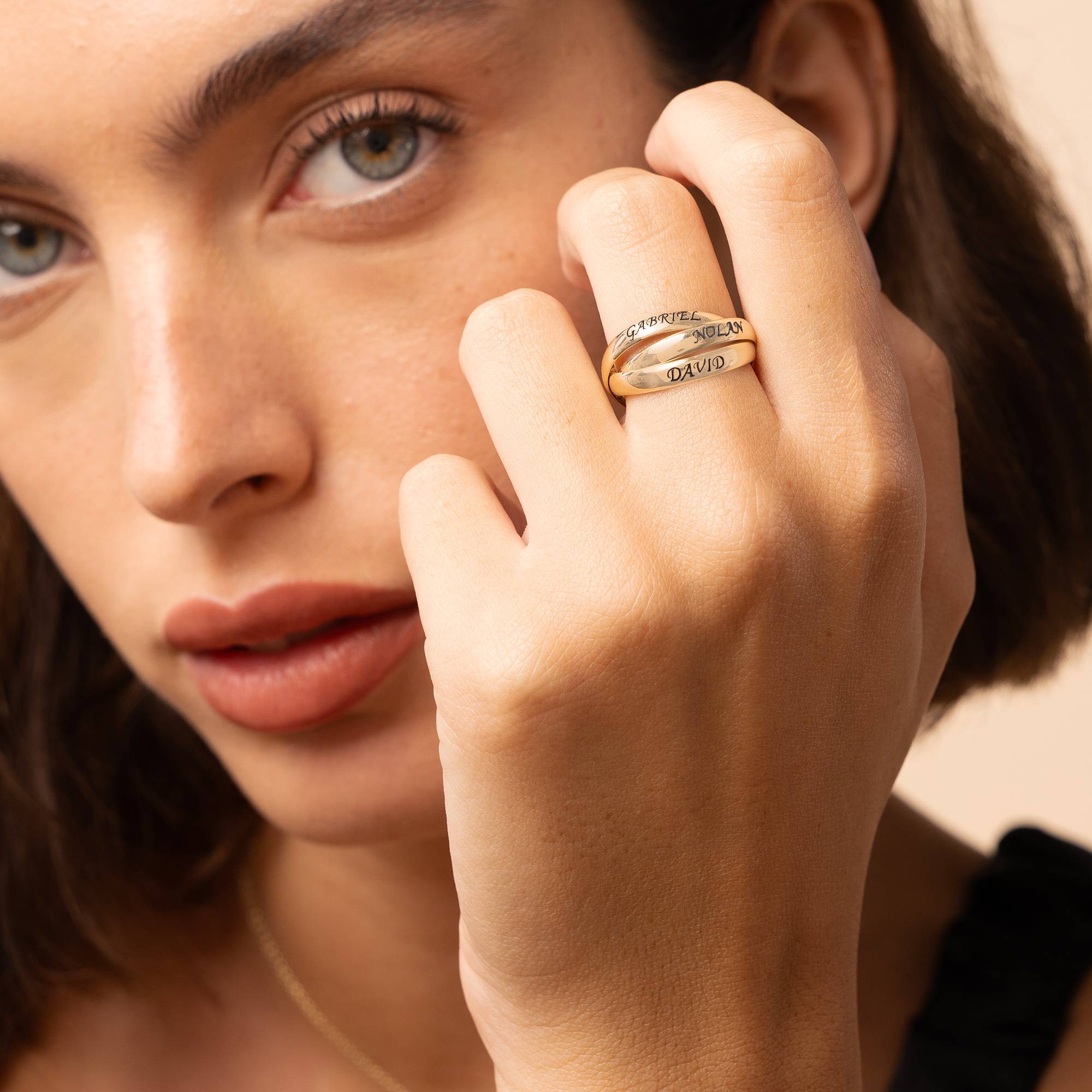 Charlize russischer Ring - 417er Gelbgold-2 Produktfoto