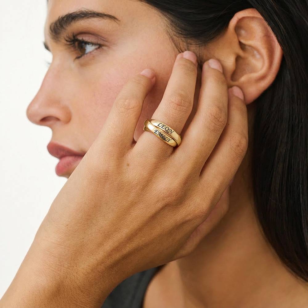 Charlize russischer Ring - Vergoldet-3 Produktfoto