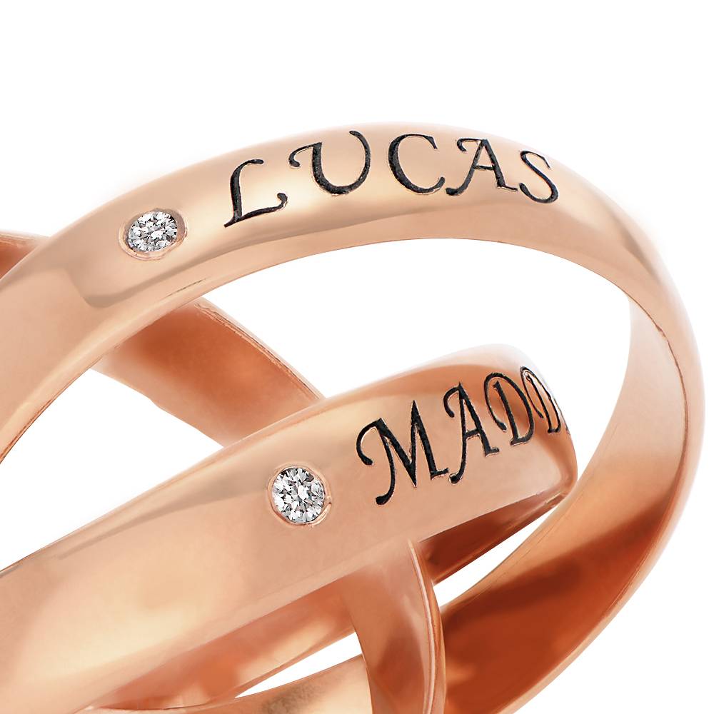 Charlize russischer Ring mit Diamanten - Rosévergoldet-4 Charlize russischer Ring mit Diamanten - Rosévergoldet-4 Produktfoto