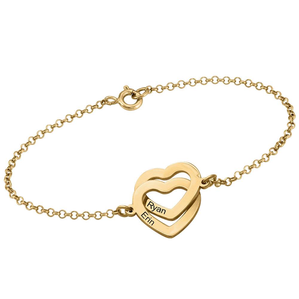 Claire Armband mit verschlungenen Herzen - 585er Gelbgold-3 Produktfoto