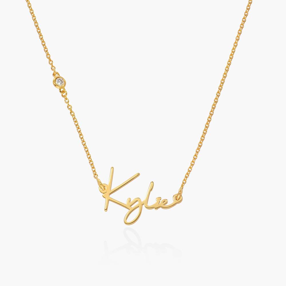 Paris Namenskette mit Diamant - Gold-Vermeil-1 Paris Namenskette mit Diamant - Gold-Vermeil-1 Produktfoto