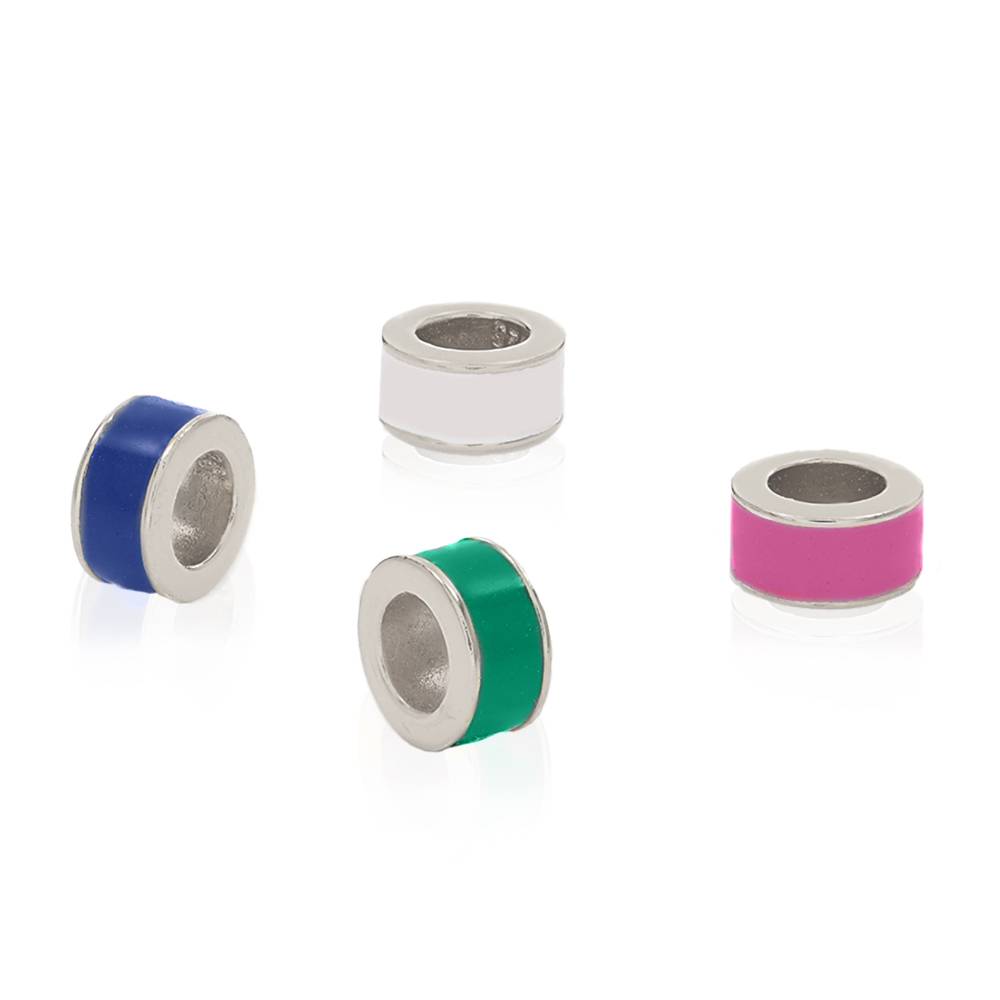 Farbiger Emaille-Bead - 925er Sterlingsilber-1 Farbiger Emaille-Bead - 925er Sterlingsilber-1 Produktfoto