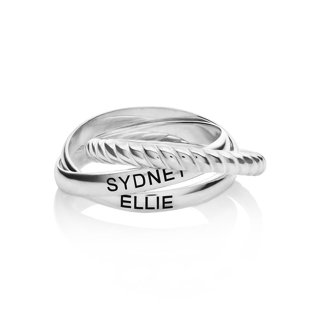 Corda verschlungene Ring - in Silber-2 Corda verschlungene Ring - in Silber-2 Produktfoto