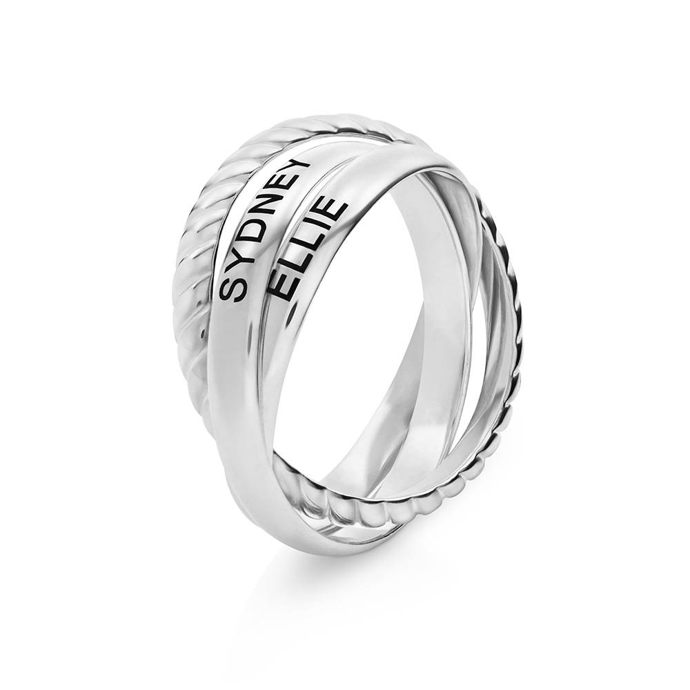 Corda verschlungene Ring - in Silber-1 Corda verschlungene Ring - in Silber-1 Produktfoto