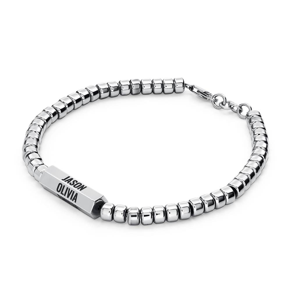 Crossrails Armband für Männer - Edelstahl-4 Produktfoto