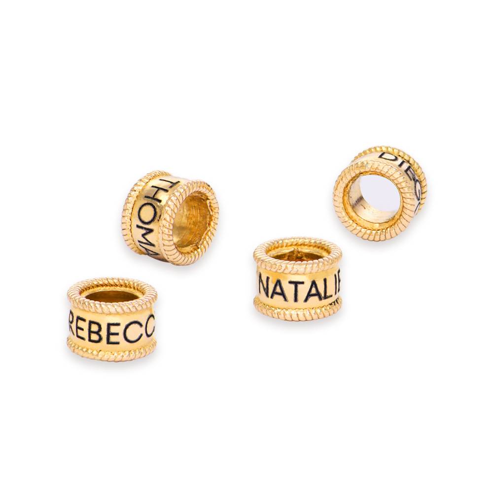 Gravierbarer Bead für charmante Herzkette  - Gold-Vermeil-2 Produktfoto
