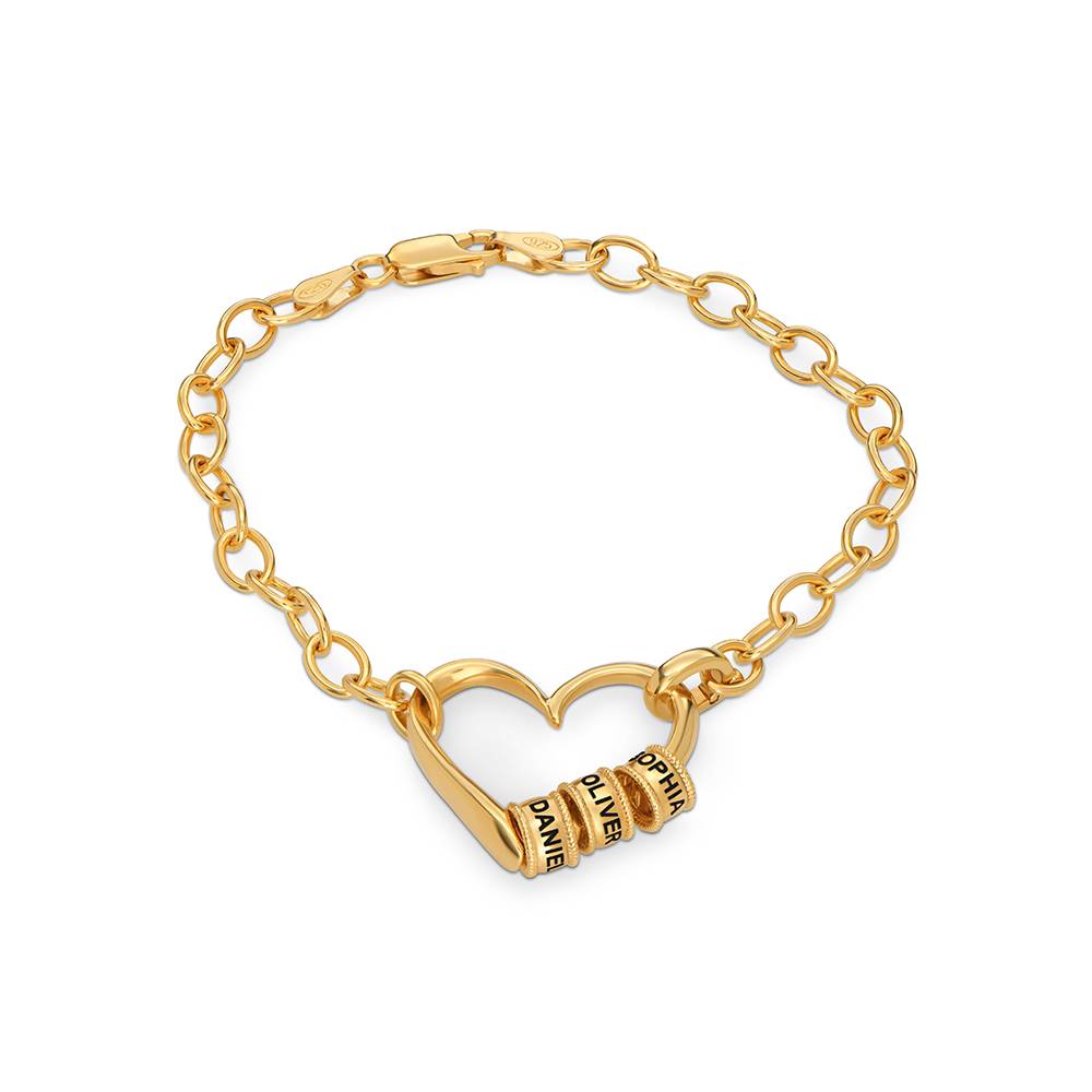 Delina Armband mit gravierten Beads - Vergoldet-1 Produktfoto