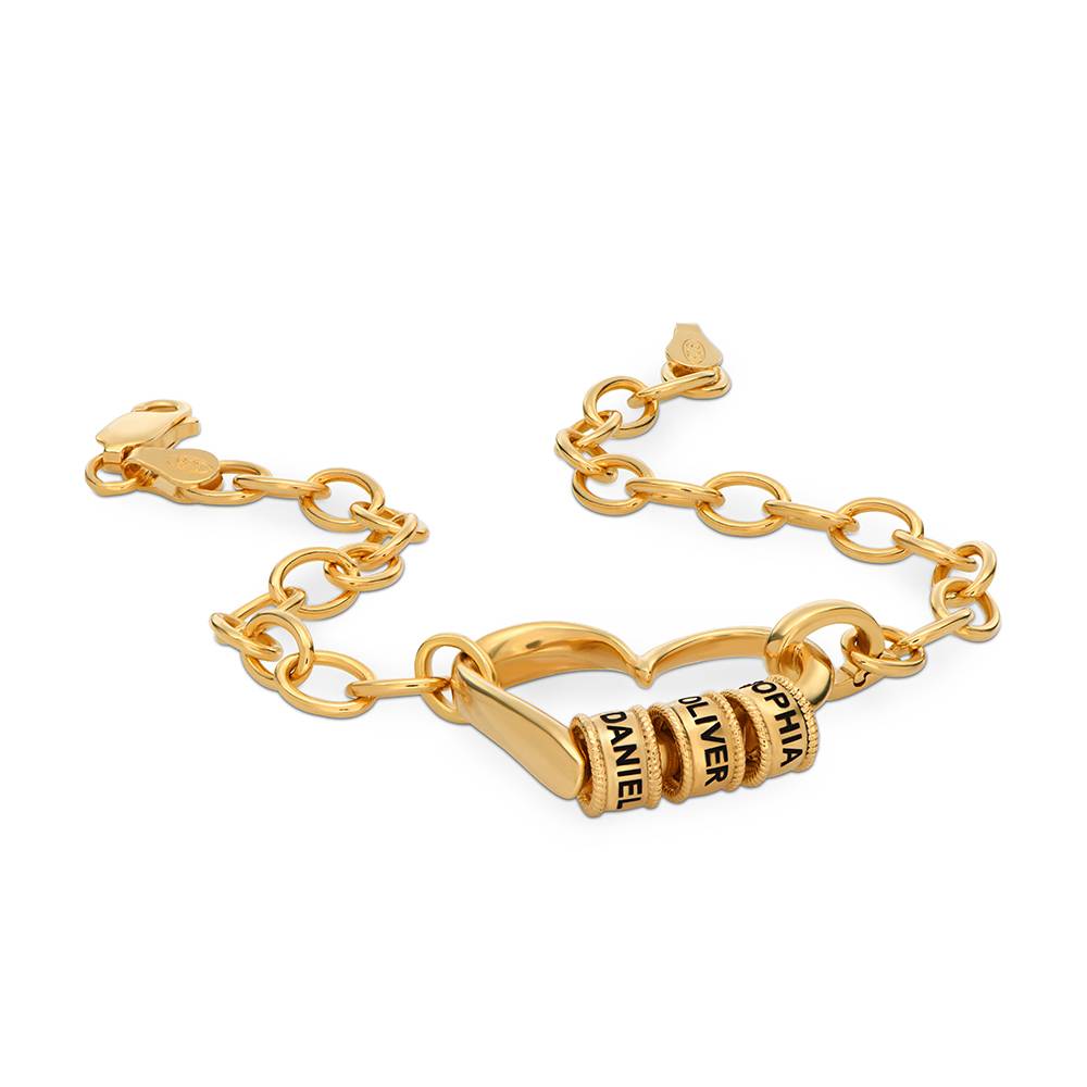 Delina Armband mit gravierten Beads - Vergoldet-2 Produktfoto
