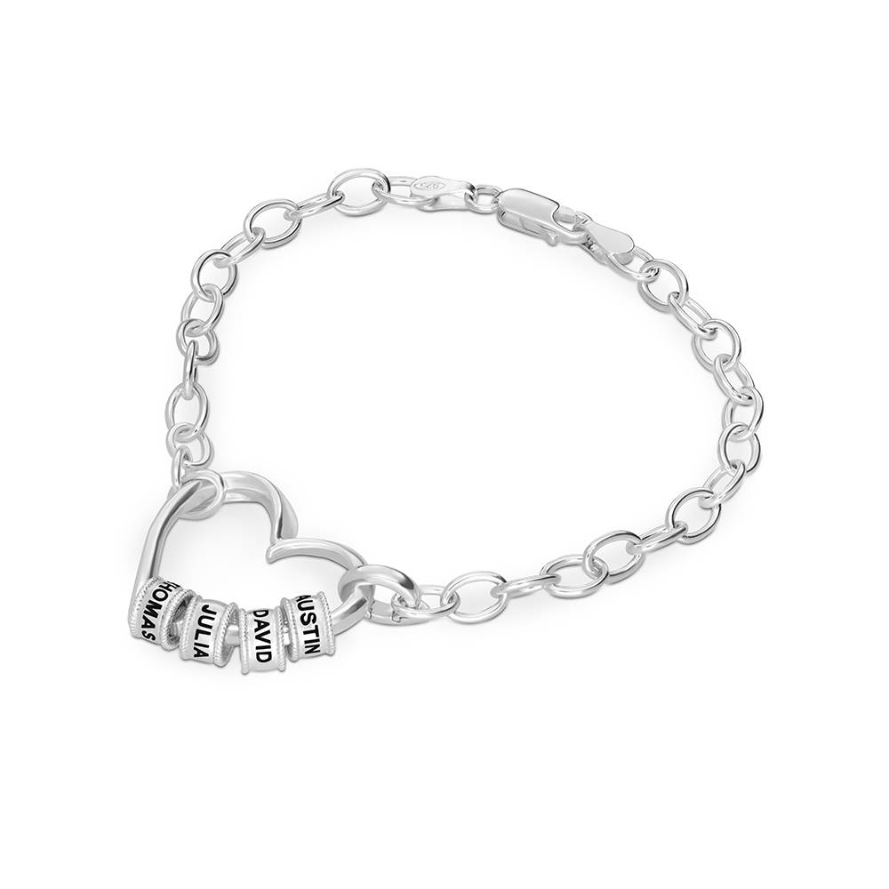Delina Armband mit gravierten Beads - 925er Sterlingsilber-3 Produktfoto