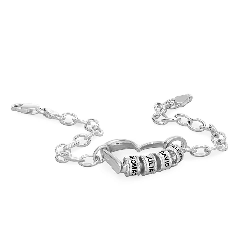 Delina Armband mit gravierten Beads - 925er Sterlingsilber-2 Produktfoto