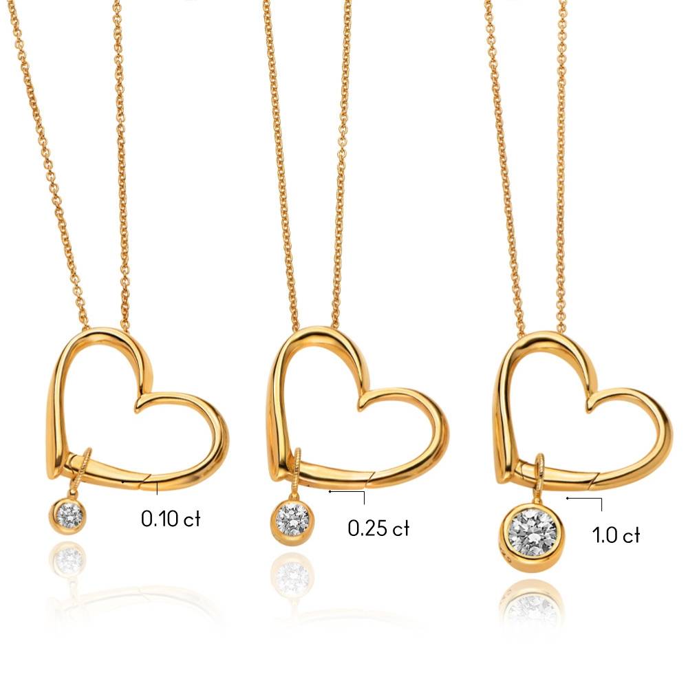 Delina Halskette mit Tropfen-Initialen und 0,25 ct Diamant - Gold-Vermeil-2 Delina Halskette mit Tropfen-Initialen und 0,25 ct Diamant - Gold-Vermeil-2 Produktfoto