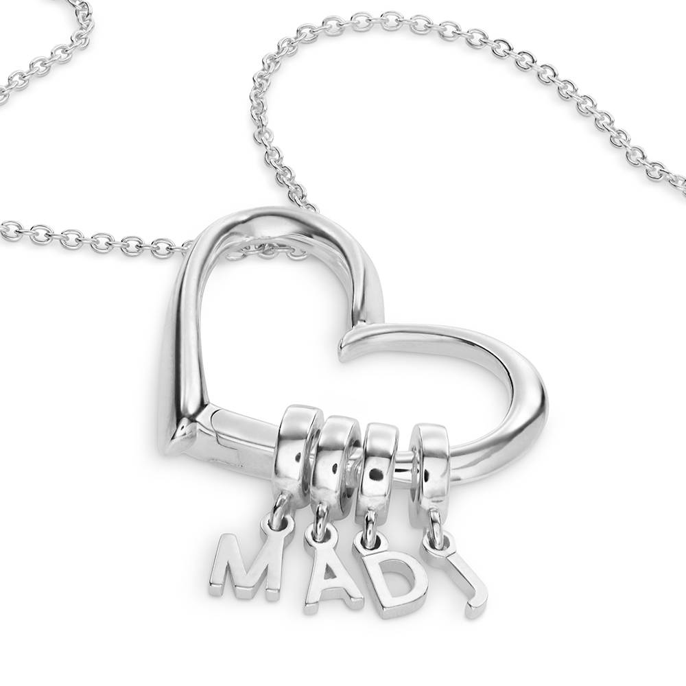 Delina Halskette mit Tropfen-Initialen - 925er Sterlingsilber-5 Delina Halskette mit Tropfen-Initialen - 925er Sterlingsilber-5 Produktfoto