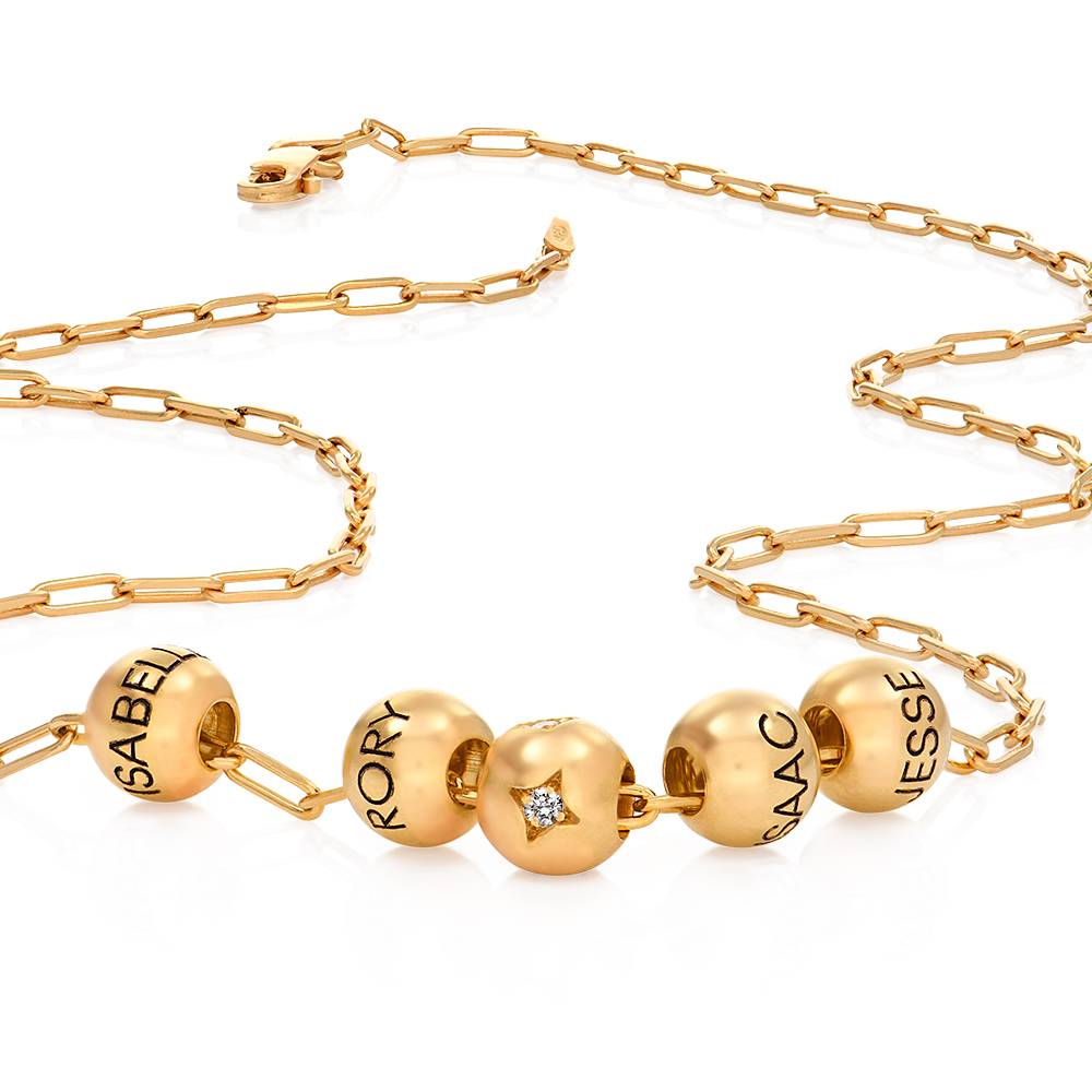 0,08 ct Balance Diamant-Bead - Gold-Vermeil-2 0,08 ct Balance Diamant-Bead - Gold-Vermeil-2 Produktfoto
