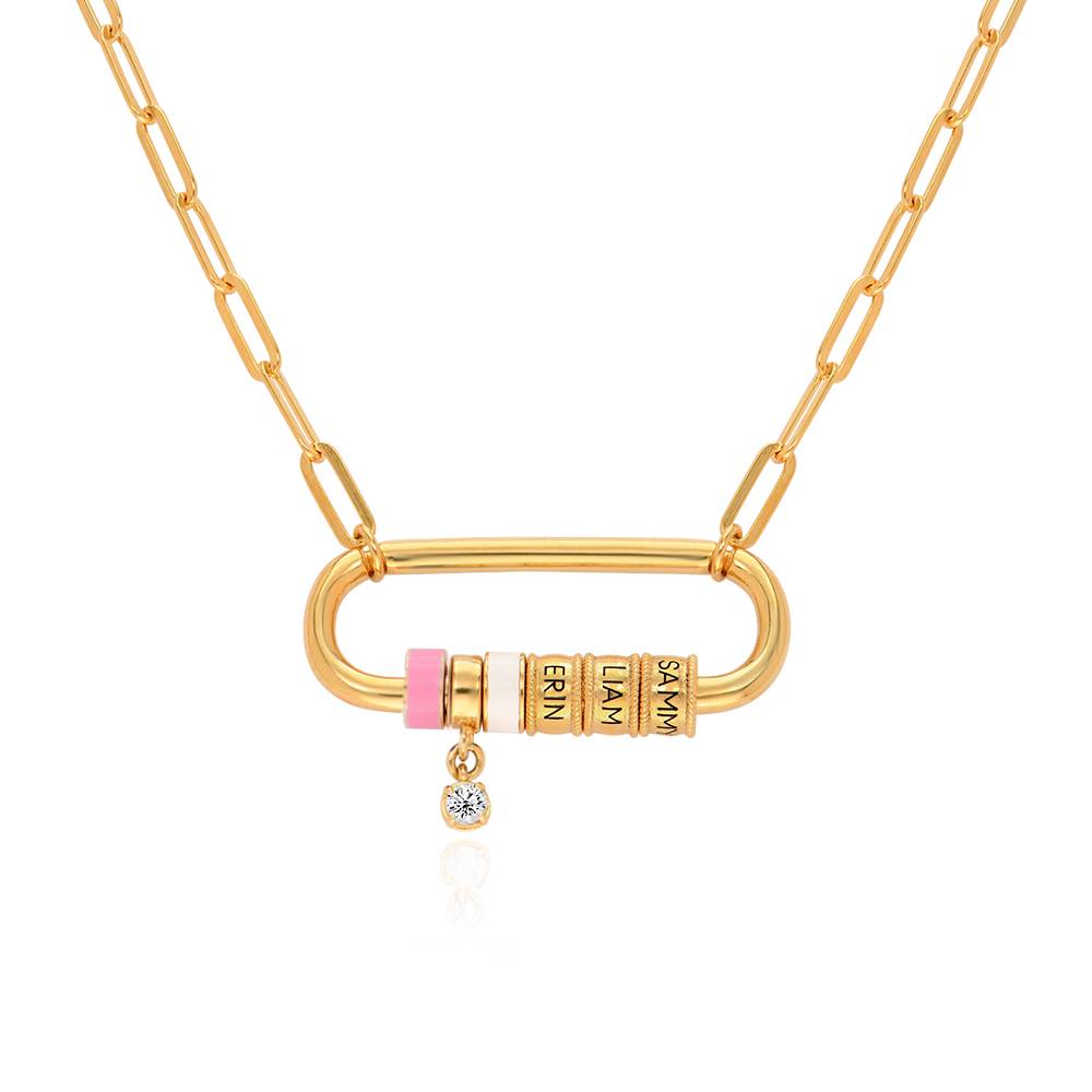 Diamant-Charm - Gold-Vermeil-2 Produktfoto