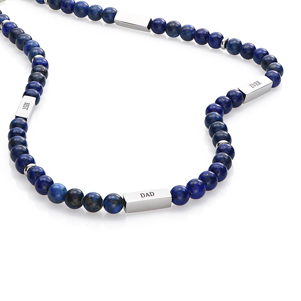 East Coast personalisierbare Lapis Halskette für Männer-2 Produktfoto