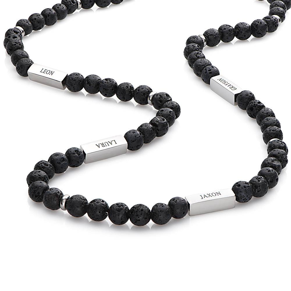 East Coast personalisierbare Lava Halskette für Männer-2 Produktfoto