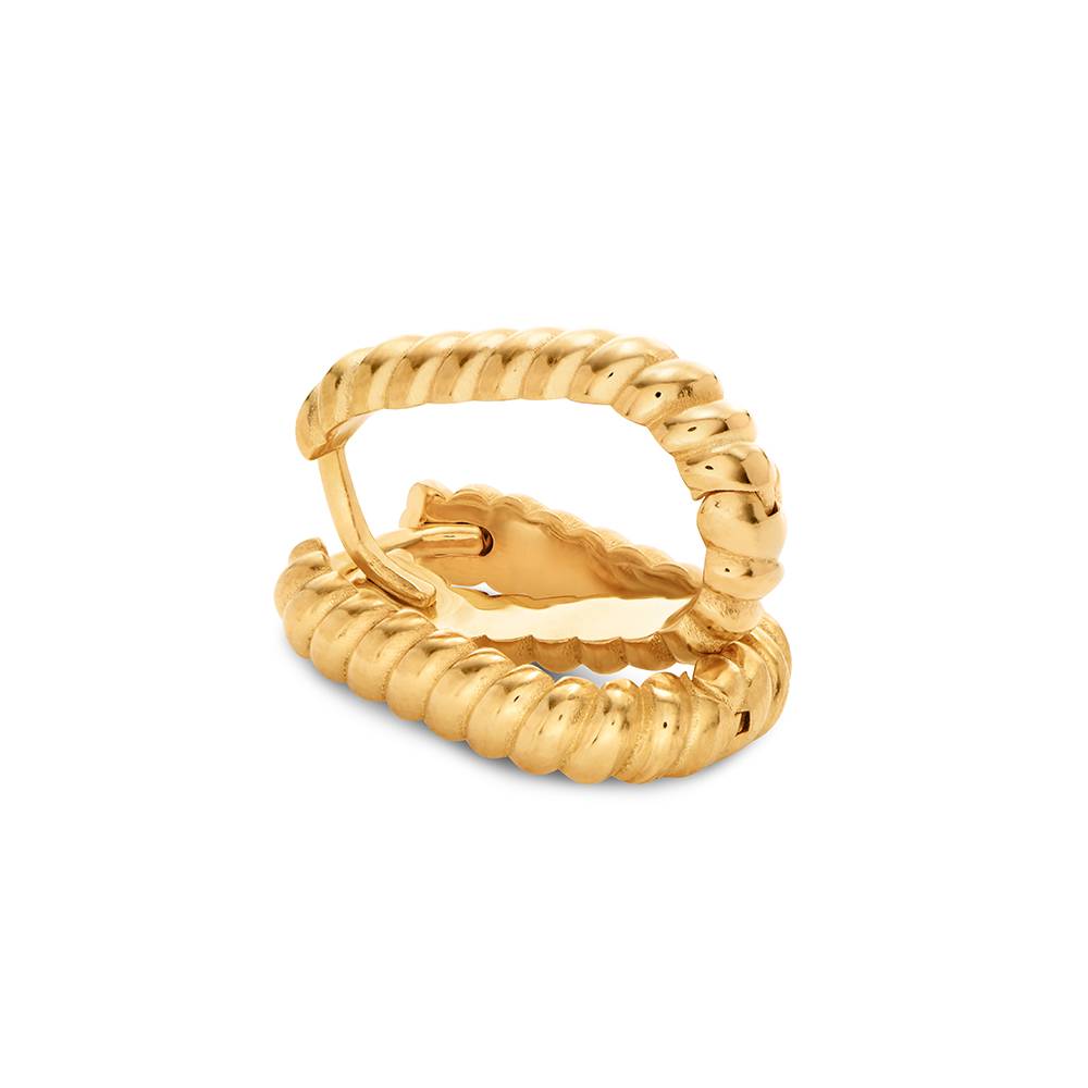 Aria Seil Creolen - Gold-Vermeil-1 Produktfoto