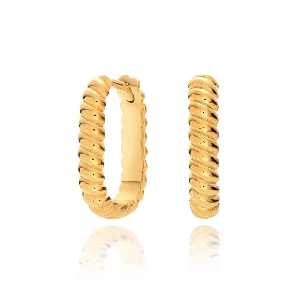 Aria Seil Creolen - Gold-Vermeil-2 Produktfoto