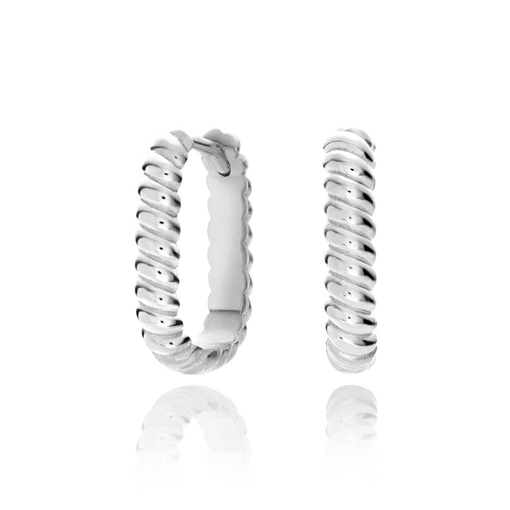 Aria Seil Creolen - 925er Sterlingsilber-1 Produktfoto