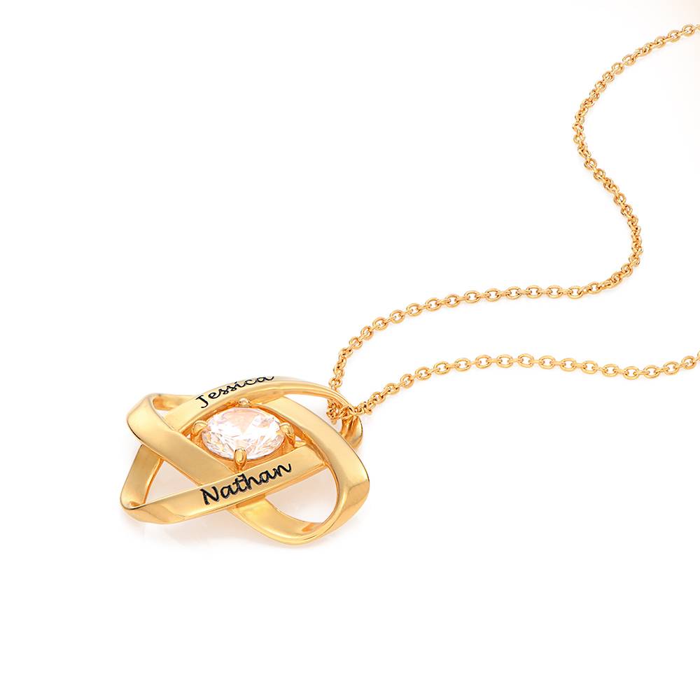 Galaxy Halskette mit Zirkonia - Gold-Vermeil-7 Produktfoto