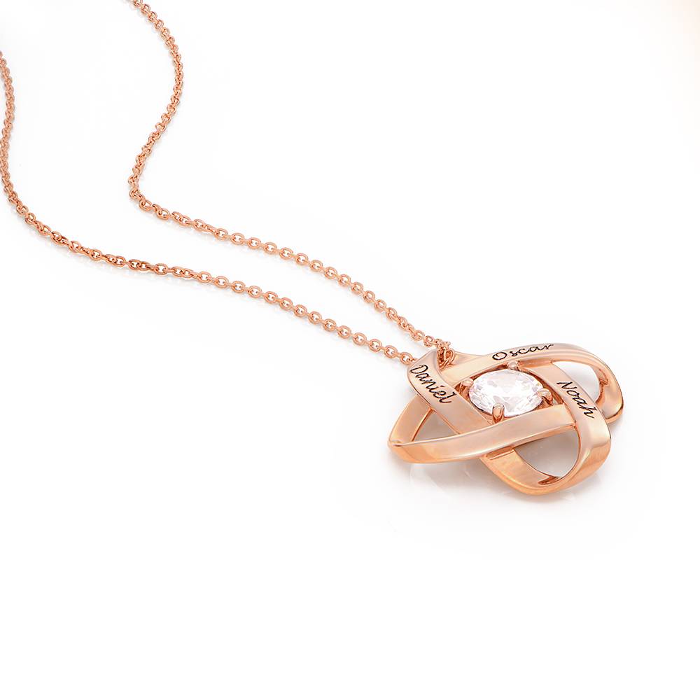 Galaxy Halskette mit Zirkonia - rosévergoldetes Sterlingsilber-6 Produktfoto
