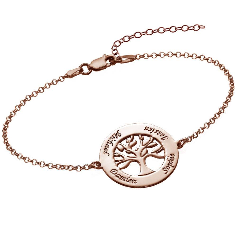 Familienbaum-Kreisarmband - rosévergoldetes Sterlingsilber-1 Familienbaum-Kreisarmband - rosévergoldetes Sterlingsilber-1 Produktfoto