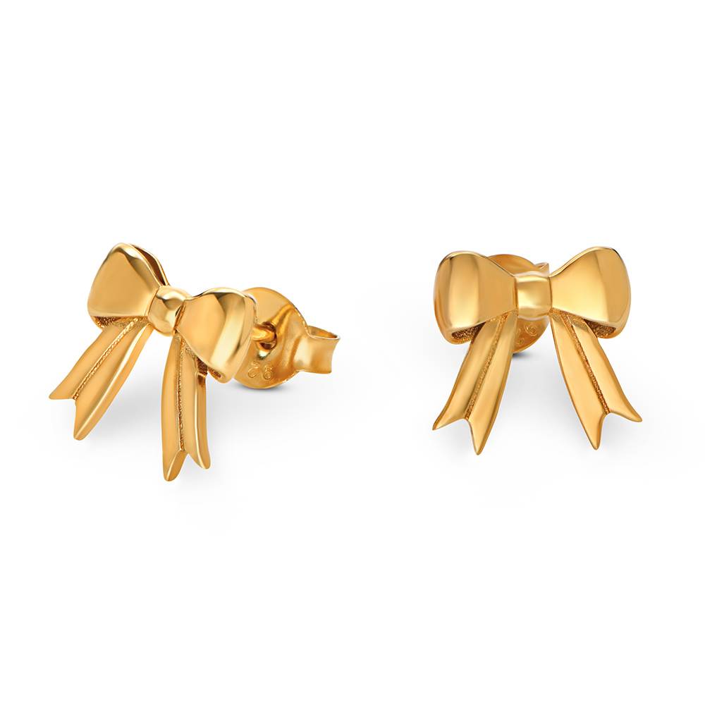 Ohrstecker Ewige Schleifen - Gold-Vermeil-1 Produktfoto