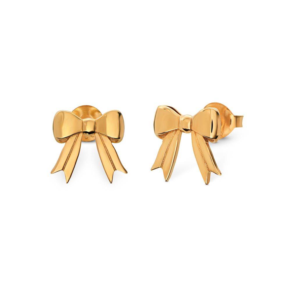 Ohrstecker Ewige Schleifen - Gold-Vermeil-3 Produktfoto