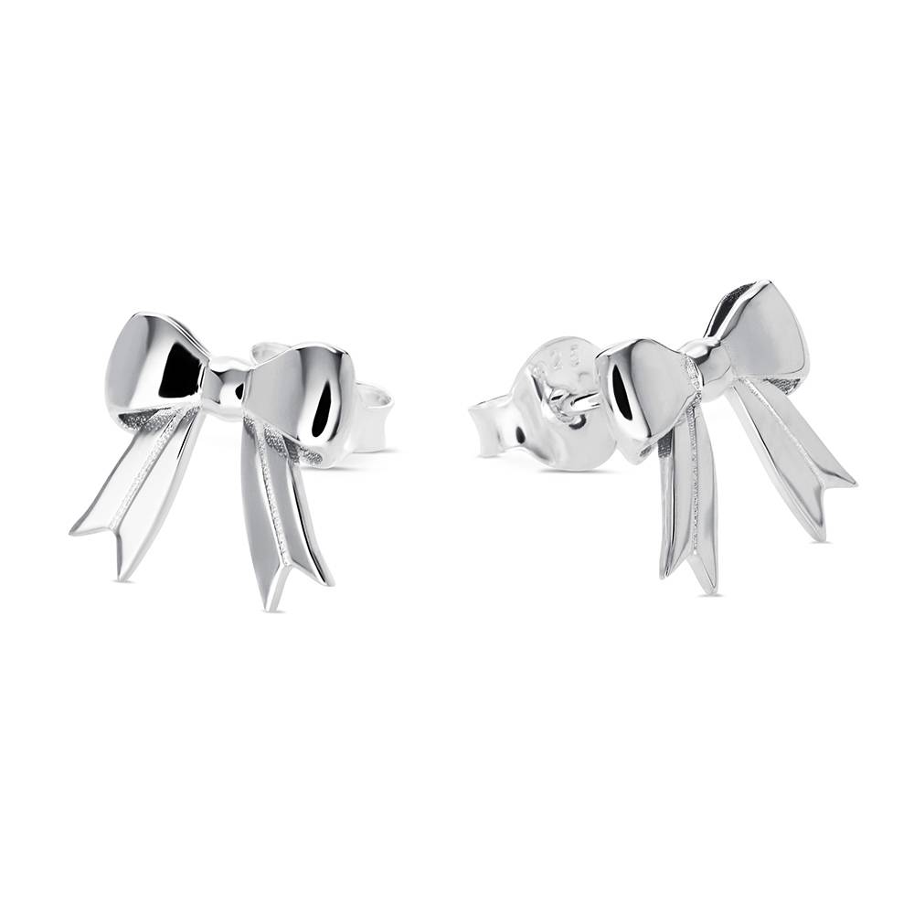 Ohrstecker Ewige Schleifen - 925er Sterlingsilber-1 Produktfoto
