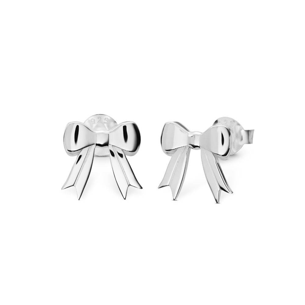 Ohrstecker Ewige Schleifen - 925er Sterlingsilber-3 Produktfoto