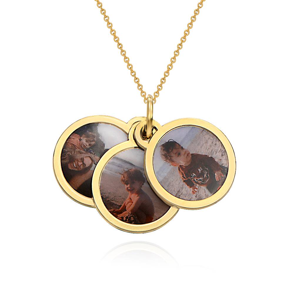 Für Immer Foto-Anhänger Halskette - Gold-Vermeil-4 Produktfoto