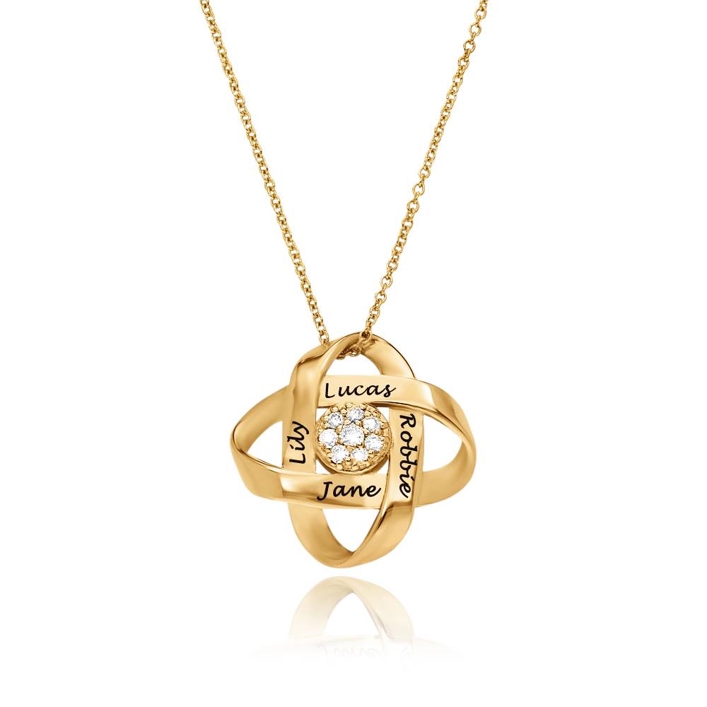 Galaxy Halskette mit 0,19 ct Diamanten - 417er Gelbgold-1 Galaxy Halskette mit 0,19 ct Diamanten - 417er Gelbgold-1 Produktfoto