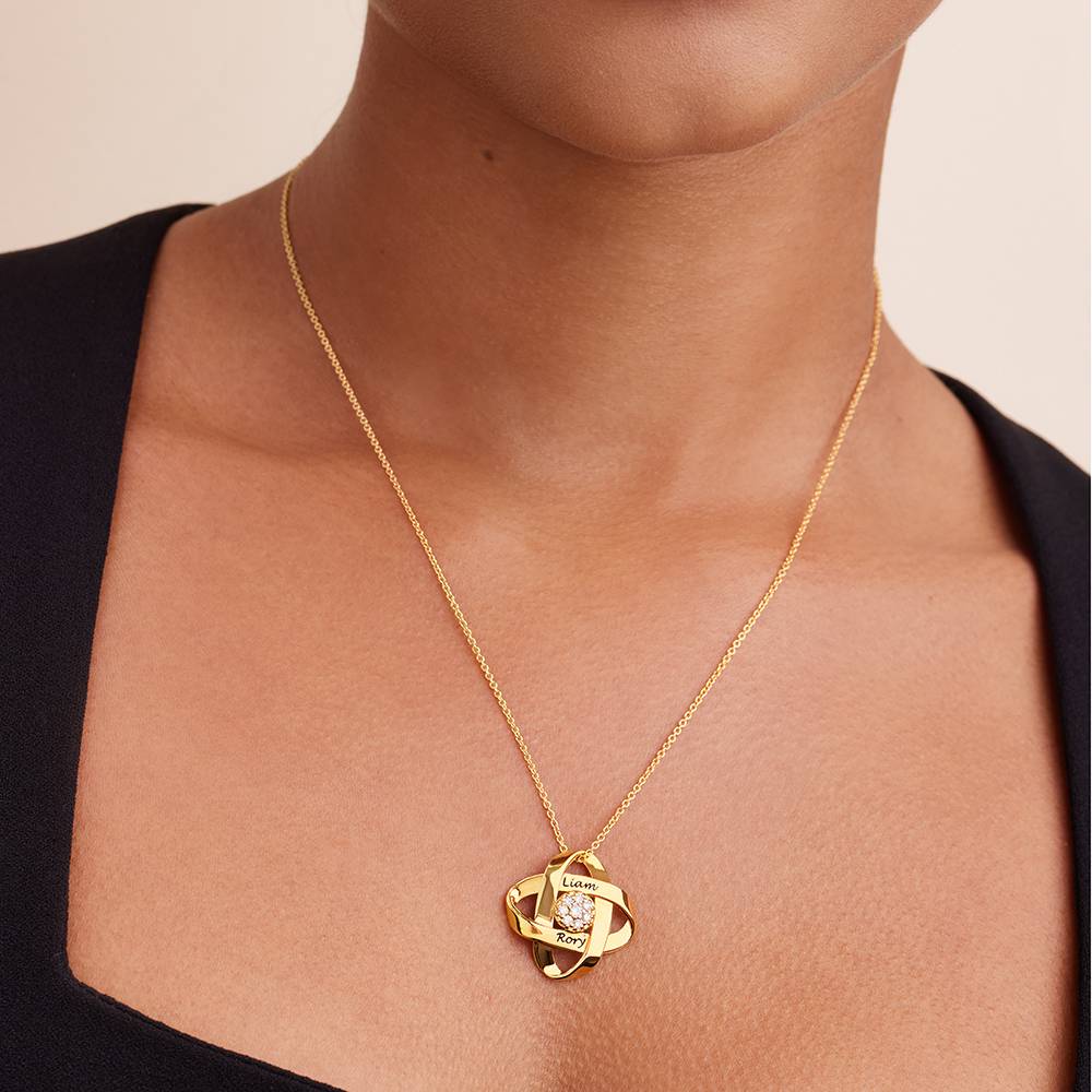 Galaxy Halskette mit 0,19 ct Diamanten - 417er Gelbgold-4 Galaxy Halskette mit 0,19 ct Diamanten - 417er Gelbgold-4 Produktfoto