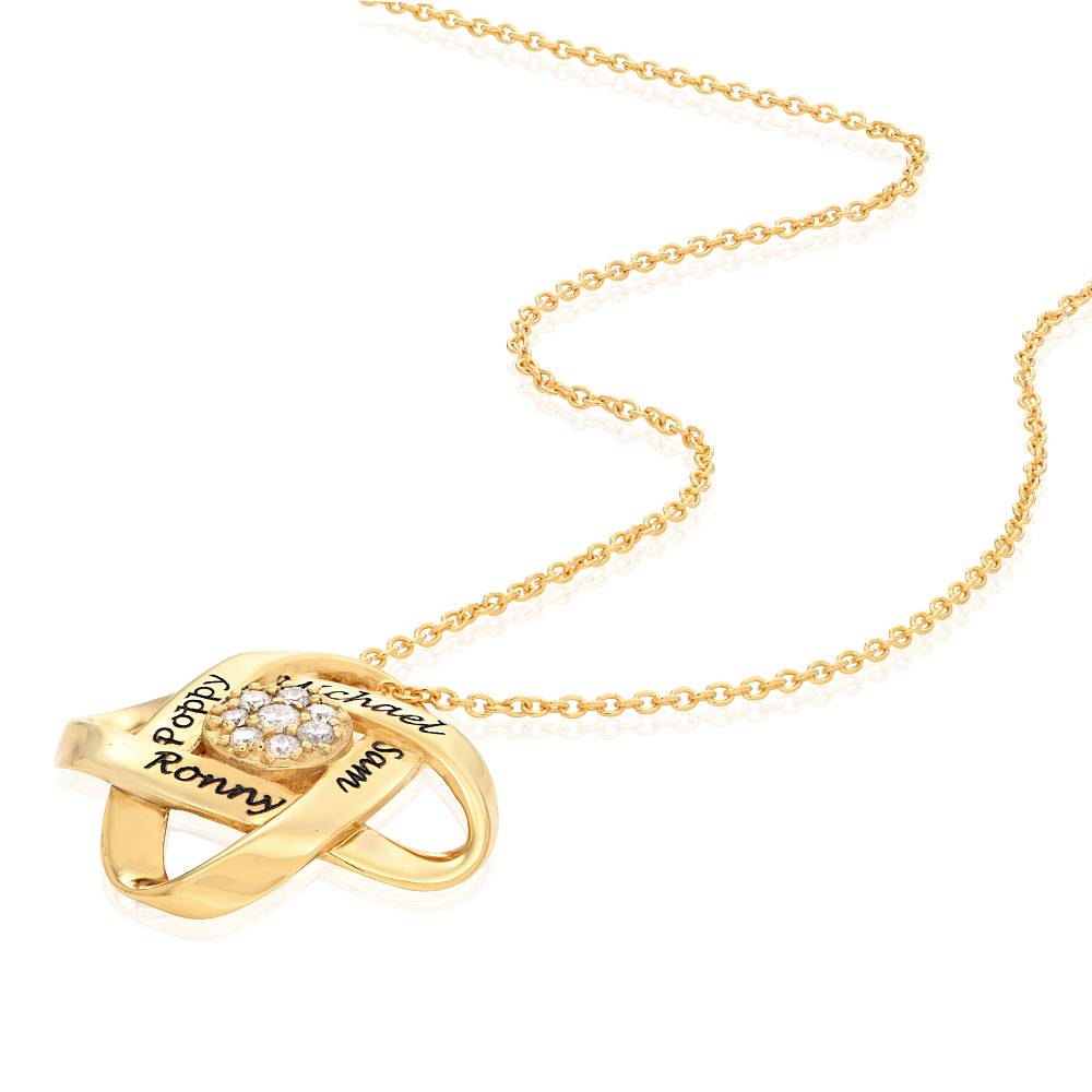 Galaxy Halskette mit 0,19 ct Diamanten - Gold-Vermeil-1 Produktfoto