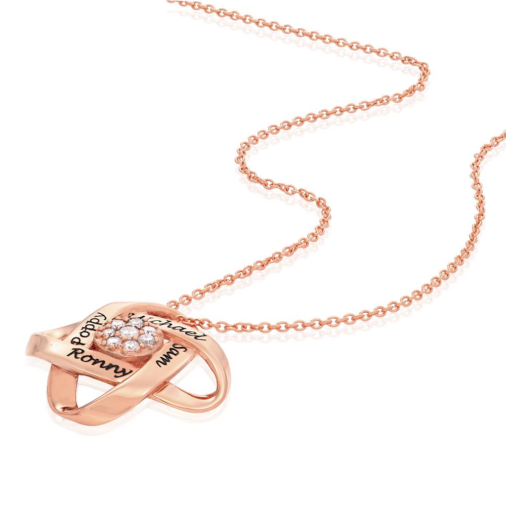 Galaxy Halskette mit 0,19 ct Diamanten - rosévergoldetes Sterlingsilber-2 Galaxy Halskette mit 0,19 ct Diamanten - rosévergoldetes Sterlingsilber-2 Produktfoto