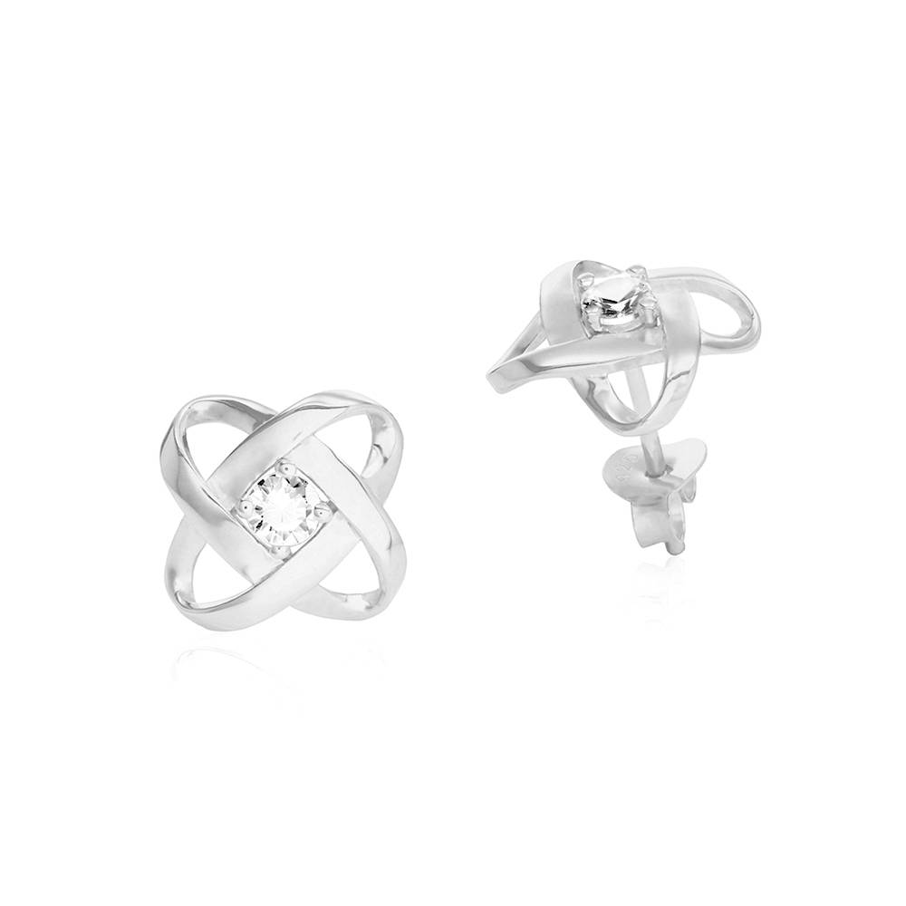 Galaxy Ohrstecker mit Zirkonia - 925er Sterlingsilber-4 Produktfoto