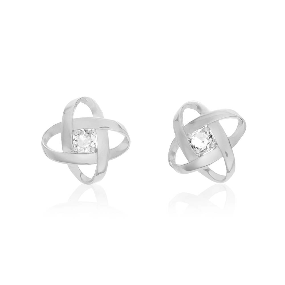 Galaxy Ohrstecker mit Zirkonia - 925er Sterlingsilber-2 Produktfoto