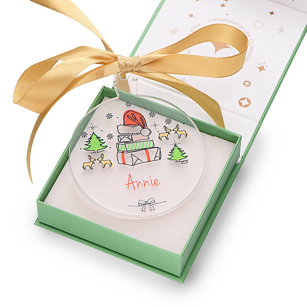 Personalisiertes Weihnachtsornament mit Name-3 Produktfoto