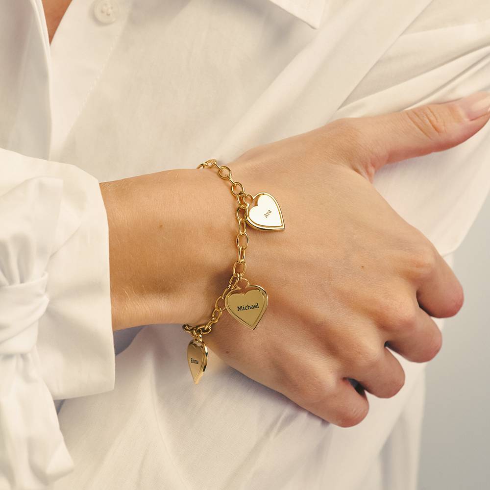 Von Herz zu Herz – Gravurarmband - Vergoldet-1 Produktfoto